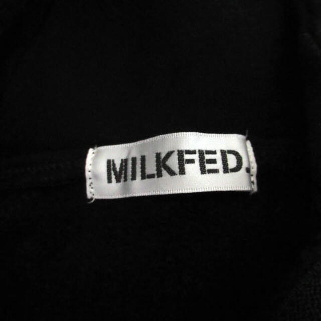MILKFED.(ミルクフェド)のミルクフェド パーカ プルオーバー スウェット ロング 長袖 裏起毛 ONE 黒 レディースのトップス(パーカー)の商品写真