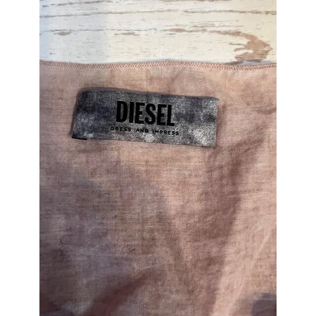 DIESEL(ディーゼル)のディーゼル　後染めレースシフォンワンピースsize M レディースのワンピース(ひざ丈ワンピース)の商品写真