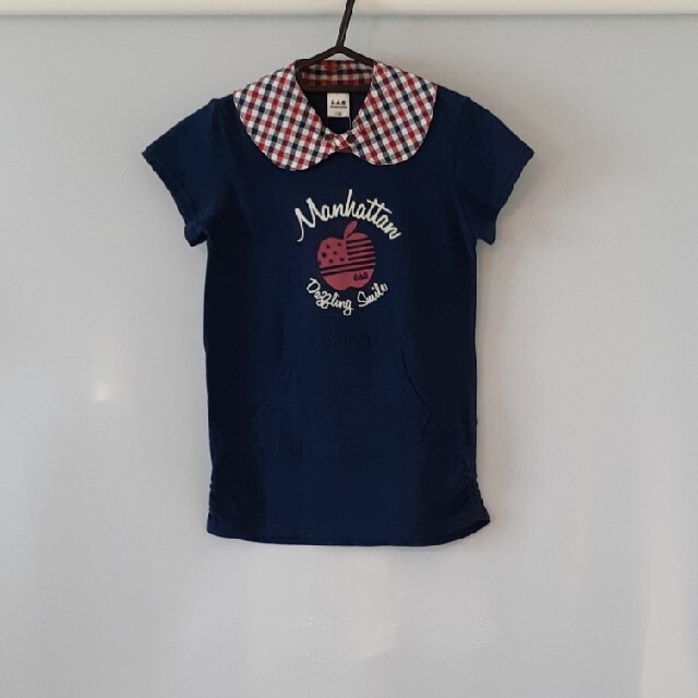 BeBe(ベベ)のベベ　えりつき　Tシャツ　ネイビー　120 キッズ/ベビー/マタニティのキッズ服男の子用(90cm~)(Tシャツ/カットソー)の商品写真