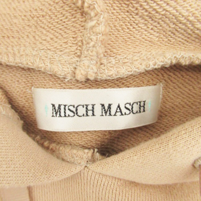 MISCH MASCH(ミッシュマッシュ)のミッシュマッシュ パーカー 長袖 プルオーバー フェイクパール M 茶色 レディースのトップス(パーカー)の商品写真