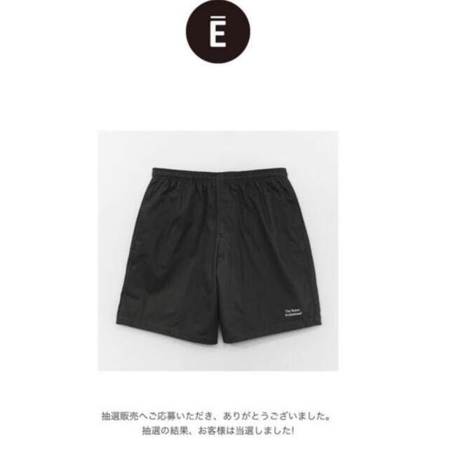 ennoy NYLON EASY SHORTS black S-