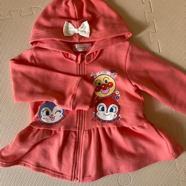 アンパンマン(アンパンマン)のアンパンマン パーカー キッズ/ベビー/マタニティのキッズ服女の子用(90cm~)(ジャケット/上着)の商品写真