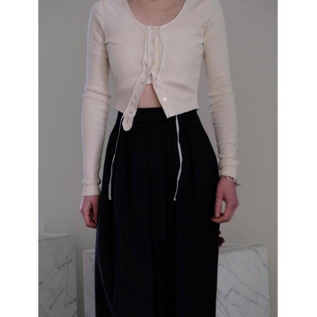フミカウチダ/COTTON RIB LONG-SLEEVE CORSET TOP | www.innoveering.net