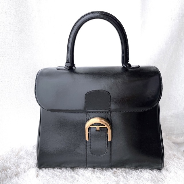 ハンドバッグDELVAUX デルボー デルヴォー ブリヨン MM トート　ハンドバッグ　美品