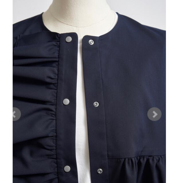 新品 yori ダブルフリルジレ38 ネイビー | thestyledhouse.com.au