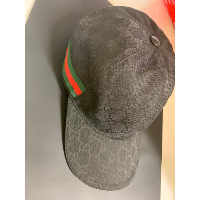 Gucci(グッチ)の正規品　定番大人気　gucci キャップ GG柄 ブラックLサイズ59 メンズの帽子(キャップ)の商品写真