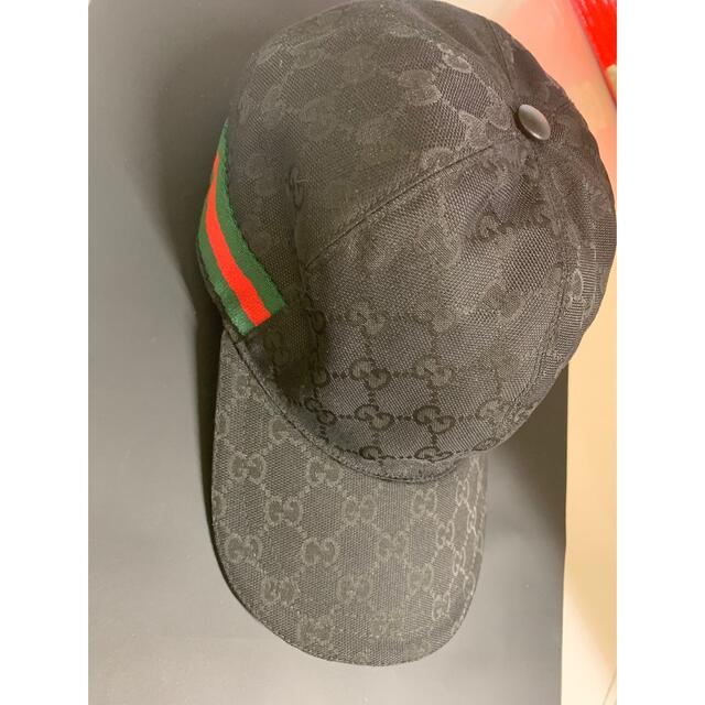 Gucci(グッチ)の正規品　定番大人気　gucci キャップ GG柄 ブラックLサイズ59 メンズの帽子(キャップ)の商品写真