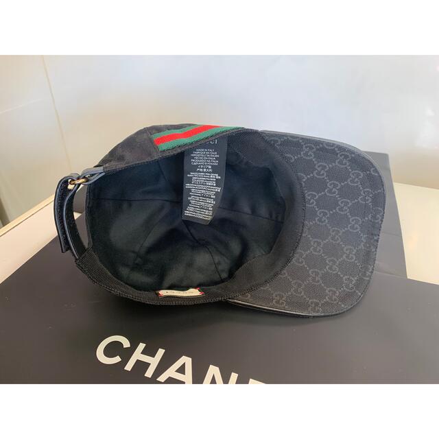 Gucci(グッチ)の正規品　定番大人気　gucci キャップ GG柄 ブラックLサイズ59 メンズの帽子(キャップ)の商品写真