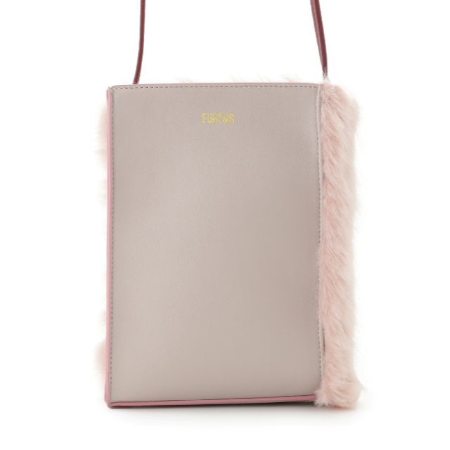 fur fur(ファーファー)のfurfur  エコファーポシェット　ピンク レディースのバッグ(ショルダーバッグ)の商品写真