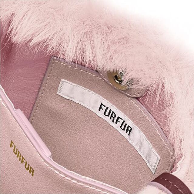 fur fur(ファーファー)のfurfur  エコファーポシェット　ピンク レディースのバッグ(ショルダーバッグ)の商品写真