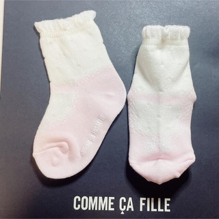 コムサデモード(COMME CA DU MODE)のコムサフィユ 女の子 ソックス2点セット 新品未使用(靴下/タイツ)