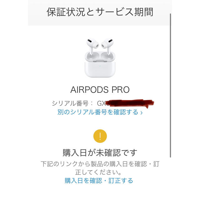 Apple(アップル)のAPPLE AirPods Pro MWP22J/A 新品未開封 保証未開始 スマホ/家電/カメラのオーディオ機器(ヘッドフォン/イヤフォン)の商品写真