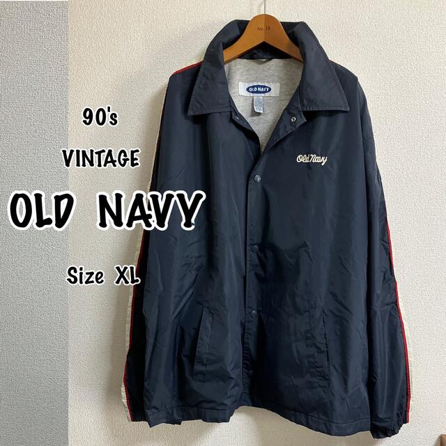 ♦VINTAGE・OLD NAVY♦紺×グレーナイロンジャケット♦XL♦ | フリマアプリ ラクマ