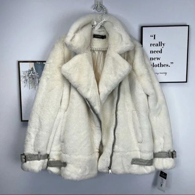 色々な 美品 Lauren Ralph Lauren レディース ジャケット セーター 毛皮/ファーコート