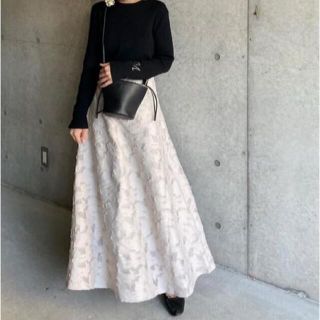 Howdy Solid lace skirt (ロングスカート)