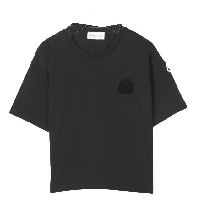 MONCLER(モンクレール)の●新品/正規品● MONCLER ロゴパッチ コットン Tシャツ レディースのトップス(Tシャツ(半袖/袖なし))の商品写真