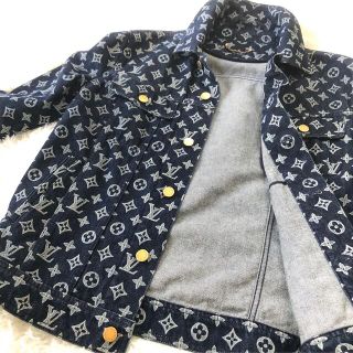 ルイヴィトン(LOUIS VUITTON)のLOUIS VUITTON  デニムジャケット モノグラム　メンズ size46(Gジャン/デニムジャケット)