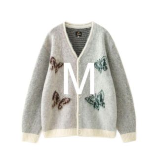 ニードルス(Needles)のモヘアカーディガン　M ホワイト　パピヨン(カーディガン)