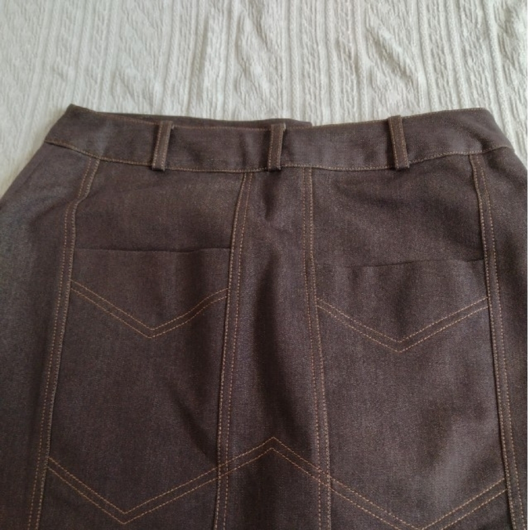 ロングスカート　ブラウン　nuovo×nuovo レディースのスカート(ロングスカート)の商品写真