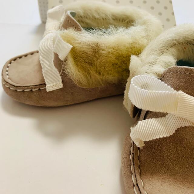 TOD'S(トッズ)のTODS モカシン　ベビーシューズ　ファーストシューズ　11.5cm ファー キッズ/ベビー/マタニティのベビー靴/シューズ(~14cm)(スリッポン)の商品写真