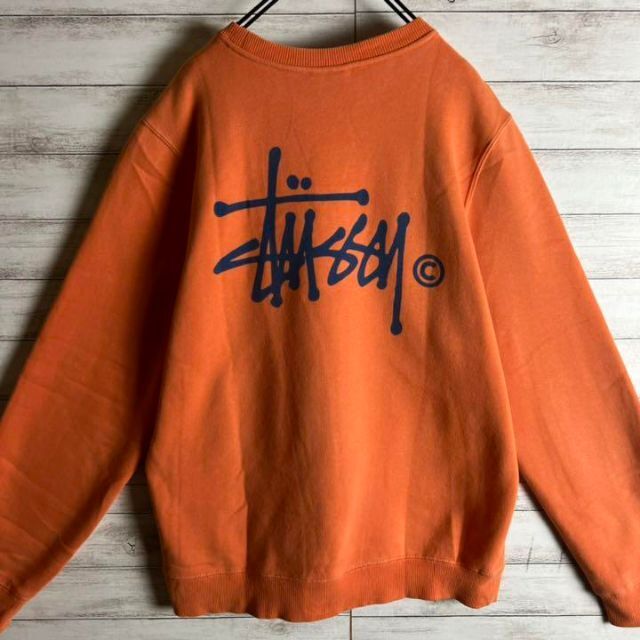 完売品　ステューシー　stussy 同色ロゴ　デカロゴ　スウェット