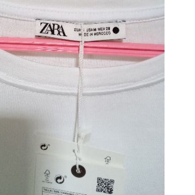 ZARA(ザラ)のザラ女のコシャツここちゃん様 レディースのトップス(Tシャツ(半袖/袖なし))の商品写真