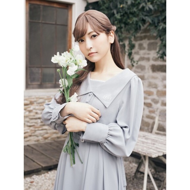 Maison de FLEUR - 【canone】さんかくレースのお願いワンピース Maison de FLEUR - 【canone】さんかくレースのお願いワンピース