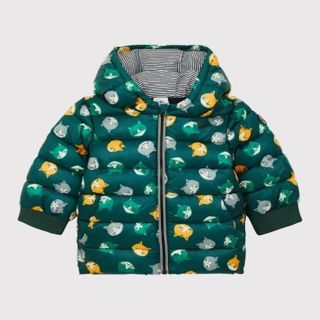 プチバトー(PETIT BATEAU)のブラックフライデーセールプチバトー　あったかアウター　猫ちゃん柄　サイズ１８M (ジャケット/コート)