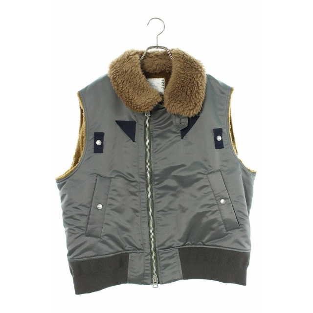 サカイ 22SS Nylon Twill Mix Vest 22-02828M ナイロンツイルミックスベスト メンズ 2ベスト