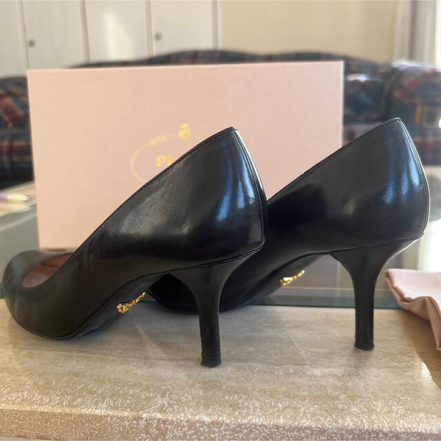 買い誠実 PRADA プラダ パンプス 靴 24.5 ブラック 箱付き