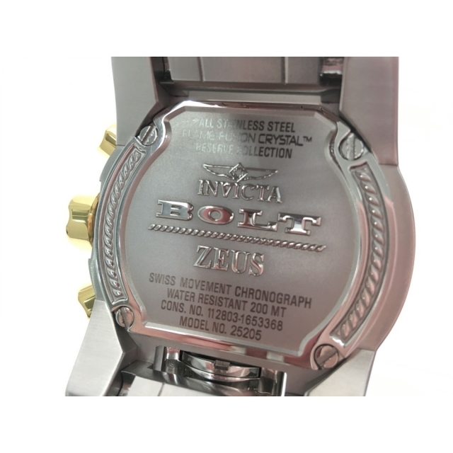 ▼▼INVICTA インヴィクタ メンズ腕時計 クオーツ ダブルフェイス BOLT ZEUS  ボルトゼウス 25205