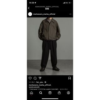 マーカウェア(MARKAWEAR)のmarkaware スポーツジャケット(ブルゾン)