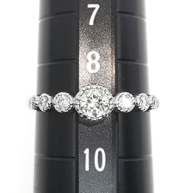 K18WG さくらダイヤモンド リング 0.169ct 0.11ct レディースのアクセサリー(リング(指輪))の商品写真