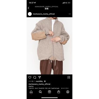 MARKAWEAR - wool pile sheep zip up cardigan の通販 by ざき's shop