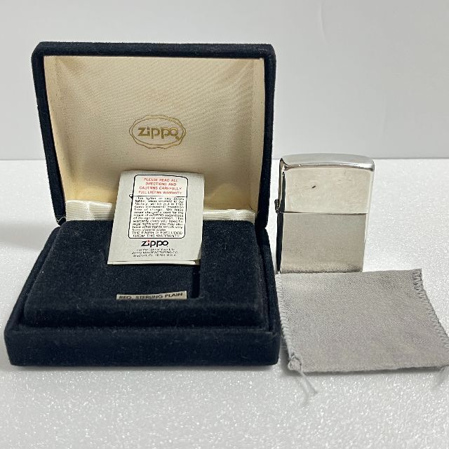 レア！スターリングシルバー Zippo イタリック 筆記体 斜体 80S