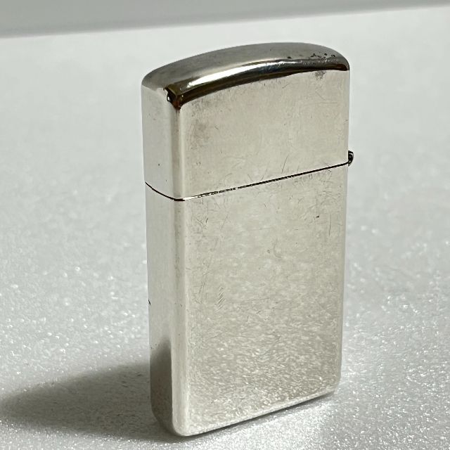 ZIPPO   レア！スターリングシルバー Slim Zippo イタリック 筆記体