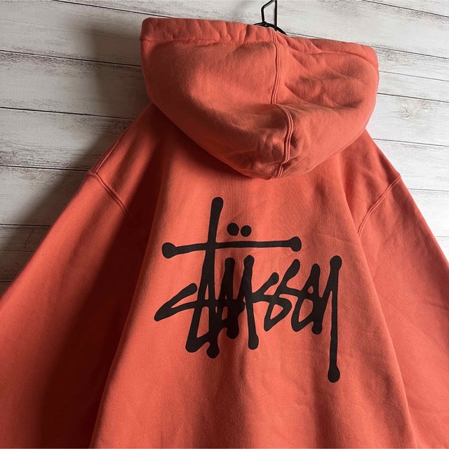 【即完売モデル】 STUSSY ステューシー パーカー デカロゴ 希少カラー