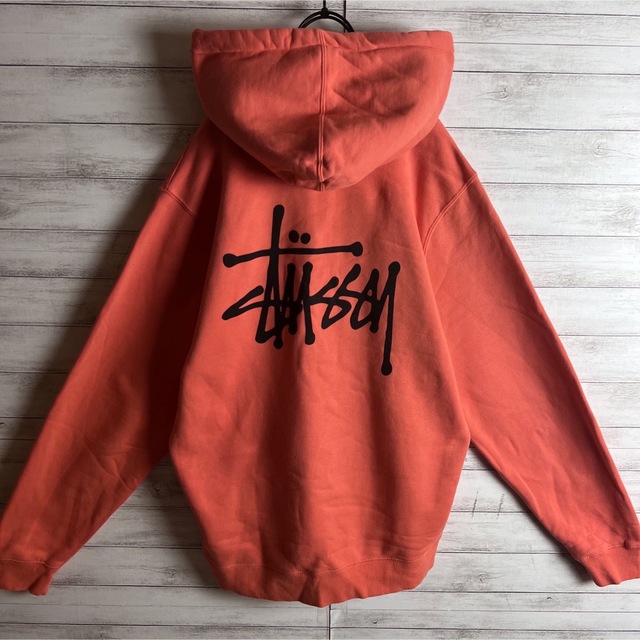 【即完売モデル】 STUSSY ステューシー パーカー デカロゴ 希少カラー