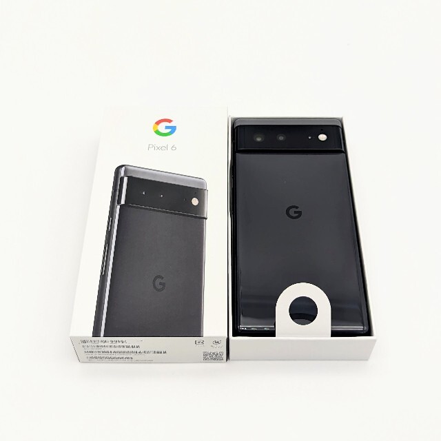 Google Pixel(グーグルピクセル)の新品 Google Pixel 6 128GB Stormy Black au スマホ/家電/カメラのスマートフォン/携帯電話(スマートフォン本体)の商品写真