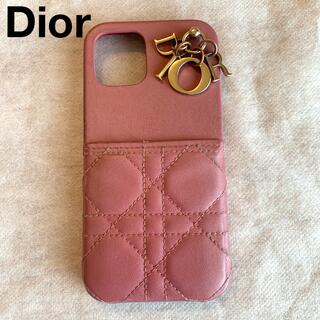 ディオール(Dior)のDior ディオール  カナージュ チャーム付き 携帯ケース スマホ ケース(iPhoneケース)