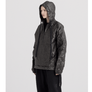 リックオウエンス(Rick Owens)の中古UEGオーバーサイズタイベックプルオーバーフーディーS(ナイロンジャケット)