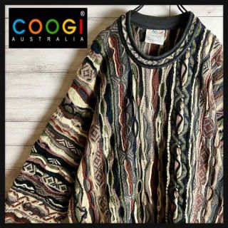 クージー(COOGI)の【激レア】coogi クージー 立体 編込み 3Dニット ビッグサイズ 希少(ニット/セーター)