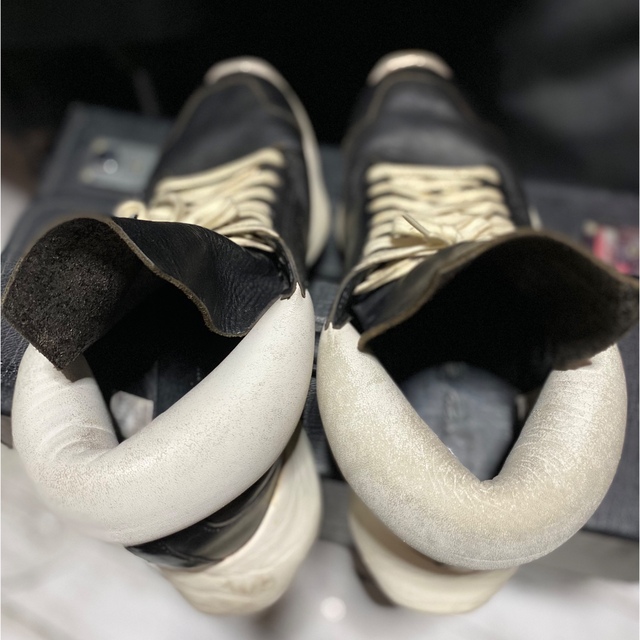 Rick Owens(リックオウエンス)の中古DRKSHDW✖ADIDASrunnerレザースニーカー４２ランナー メンズの靴/シューズ(スニーカー)の商品写真