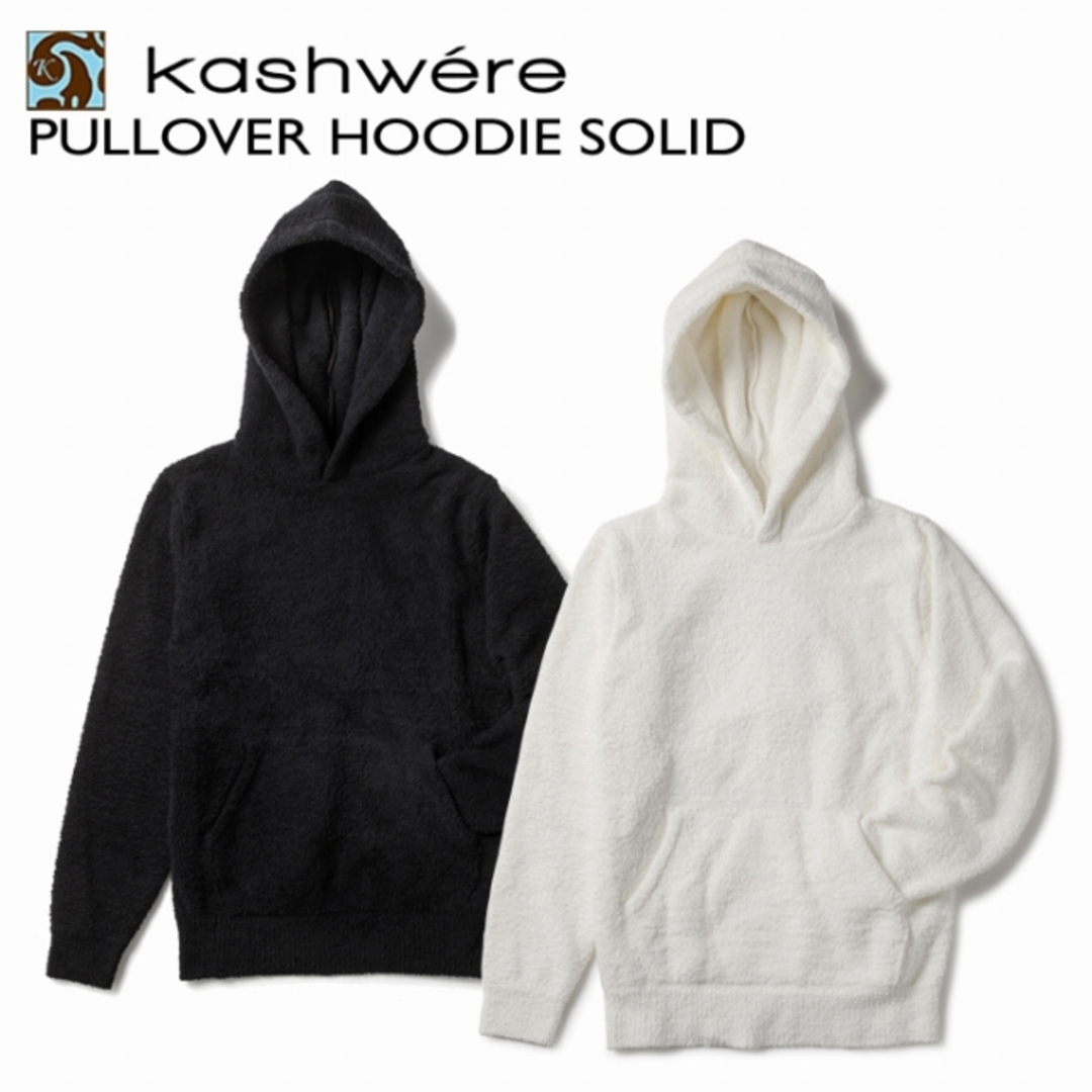 72cm袖丈KASHWERE パーカー スウェット プルオーバー HOODIE SOLID