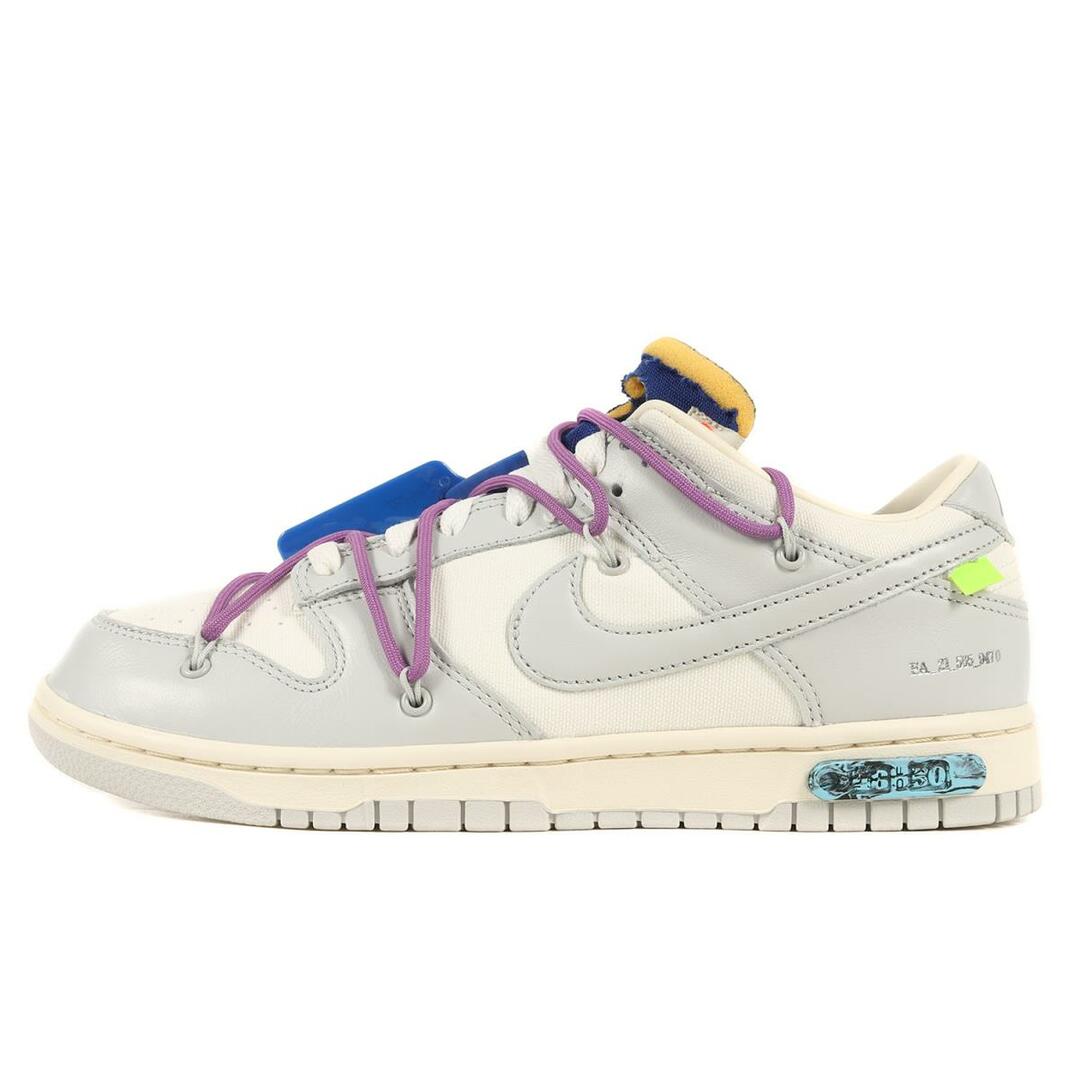 OFF-WHITE オフホワイト NIKE DUNK LOW The 50 / 1 OF 50 No.48 (DM1602-107) 21AW NIKE ダンク ロー セイル ニュートラル グレー US9(27cm) スニーカー 【メンズ】【R004】