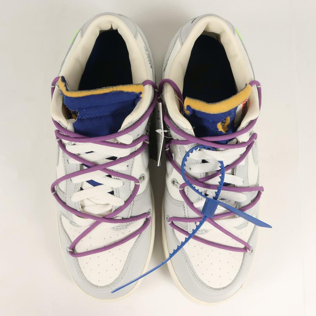 OFF-WHITE オフホワイト NIKE DUNK LOW The 50 / 1 OF 50 No.48 (DM1602-107) 21AW NIKE ダンク ロー セイル ニュートラル グレー US9(27cm) スニーカー 【メンズ】【R004】