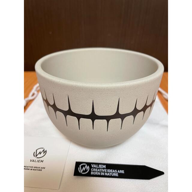VALIEM MONSTER MOUTH SKULL / MMS-BW-L01WH 陶器鉢 スカル Lサイズ