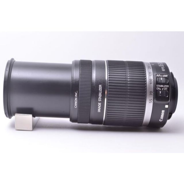 Canon(キヤノン)のCanon【感動の望遠】キヤノン　EF-S55-250mmIS　一眼レフ　レンズ スマホ/家電/カメラのカメラ(レンズ(ズーム))の商品写真