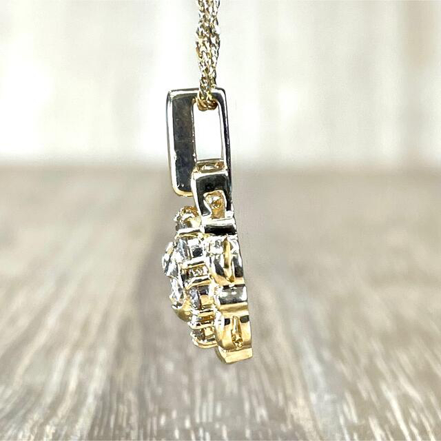 可愛い! K18 ダイヤ 0.50ct ネックレス 3.85g M893-hybridautomotive.com