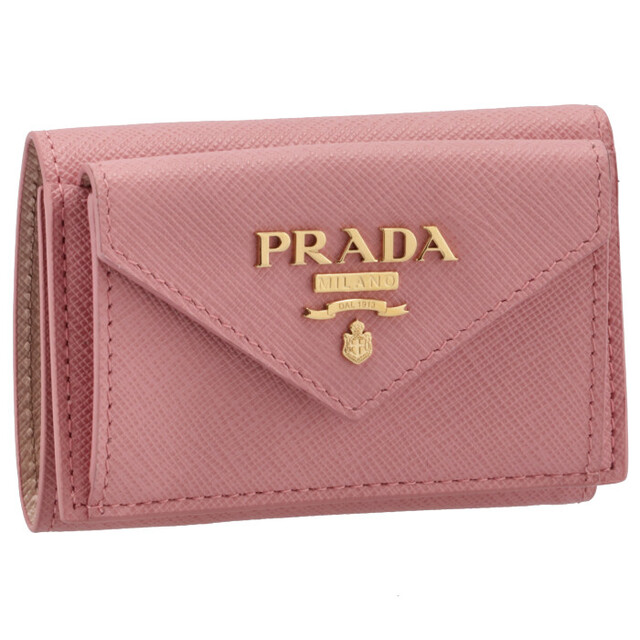 正規品 PRADA サフィアーノ ブラック 黒 バイカラー 財布